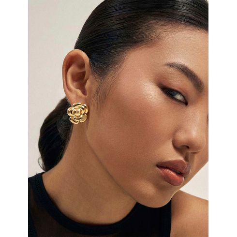 40602-brinco-liso-flor-abaulada-banho-ouro-18k-rosa-valverde-semijoias -2-